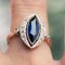 French 1.20 Carat Sapphire, Diamonds and 18 Karat Gold Ring 13