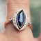 French 1.20 Carat Sapphire, Diamonds and 18 Karat Gold Ring, Immagine 13