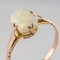 0.75 Carat Solitaire Opal Rose Gold Ring, 1900s, Immagine 4