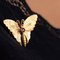 20th Century 18 Karat Yellow Gold and Green Gold Butterfly Brooch, Image 7