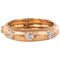 Diamond Satin Gold Band Ring 1