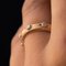 Diamond Satin Gold Band Ring 6