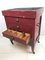 Small Antique Red Drawer Cabinet with Zinc Top, Image 3