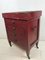 Small Antique Red Drawer Cabinet with Zinc Top, Image 8