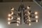 Verchromte Messing Deckenlampe mit 18 Leuchten von Gaetano Sciolari, 1970er 3
