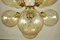 Mid-Century Brass & Amber Glass Ball Chandelier / Sputnik Lamp 6