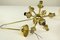 Mid-Century Brass & Amber Glass Ball Chandelier / Sputnik Lamp, Image 12