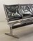 Black Leather Tandem Sling 3-Seater Airport Bench by Charles & Ray Eames for Herman Miller, 1962 11