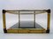 Large Italian Bamboo, Leather & Smoked Glass Coffee Table, 1960s 9