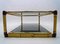 Large Italian Bamboo, Leather & Smoked Glass Coffee Table, 1960s, Image 9