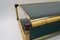 Large Italian Bamboo, Leather & Smoked Glass Coffee Table, 1960s, Image 13