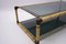 Large Italian Bamboo, Leather & Smoked Glass Coffee Table, 1960s, Image 10