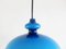Lampe à Suspension en Verre Bleu par Hans Agne Jakobsson, 1960s 2