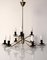 Mid-Century Arredoluce Style Brass Chandelier, Image 1