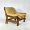 Brazilian Style Leather Lounge Chair, 1960s 2