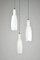 Vintage Lamp with 3 Glass Pendants, 1960s 4