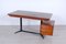 Italian Extendable Iron and Wood Desk, 1950s 3