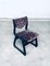 Mid-Century Modern Black Stained Wood Dining Chairs, 1970s, Set of 4, Image 8