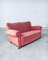 Art Deco Pink Velvet 2-Seat Sofa with Shell-Shaped Feet, 1930s 7