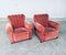 Art Deco Pink Velvet Armchairs with Shell-Shaped Feet, 1930s, Set of 2, Image 14