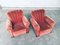 Art Deco Pink Velvet Armchairs with Shell-Shaped Feet, 1930s, Set of 2 10