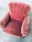 Art Deco Pink Velvet Armchairs with Shell-Shaped Feet, 1930s, Set of 2 2