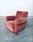 Art Deco Pink Velvet Armchairs with Shell-Shaped Feet, 1930s, Set of 2, Image 12