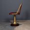 Art Deco Mahogany & Brass Giuseppe Verdi Swivel Chairs, 1915, Set of 6 6