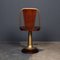 Art Deco Mahogany & Brass Giuseppe Verdi Swivel Chairs, 1915, Set of 6 5