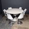 Tavoli e sedie in fibra di vetro laccata, XX secolo, anni '60, set di 6, Immagine 11