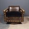 20th Century Revolving Leather Club Chair from Siebe Baker, 1960s, Image 10