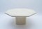 Italian Octagonal Travertine Coffee Table, 1960s 5