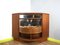 Mueble bar esquinero danés Mid-Century de teca con compartimento oculto, Imagen 8