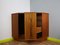 Mid-Century Danish Teak Corner Dry Bar with Hidden Compartment, Image 9