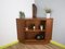 Mid-Century Danish Teak Corner Dry Bar with Hidden Compartment 10