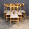 Mid-Century Italian Wooden Table & Chairs, 1950s, Set of 6 8