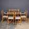 Mid-Century Italian Wooden Table & Chairs, 1950s, Set of 6, Image 18