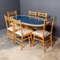 Mid-Century Italian Wooden Table & Chairs, 1950s, Set of 6, Image 19