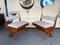 Vintage Italian Compass Wood Lounge Chairs by Le Corbusier, 1960s, Set of 2 1