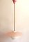 Italienische Mid-Century Pink Bedda Deckenlampe, 1950er 1