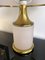 Large Italian Brass & Murano Glass Mushroom Lamp from La Murrina, 1970s 9