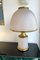 Große Italienische Mushroom Lampe aus Messing & Muranoglas von La Murrina, 1970er 1