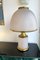 Large Italian Brass & Murano Glass Mushroom Lamp from La Murrina, 1970s 1