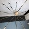 Large Mid-Century Italian Brass Spider Chandelier Attributed to Oscar Torlasco from Lumi 9