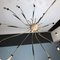 Large Mid-Century Italian Brass Spider Chandelier Attributed to Oscar Torlasco from Lumi, Image 9