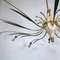 Large Mid-Century Italian Brass Spider Chandelier Attributed to Oscar Torlasco from Lumi 2