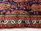 Kleiner orientalischer Vintage Malayer Teppich in Marineblau & Rot 5