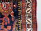 Kleiner orientalischer Vintage Malayer Teppich in Marineblau & Rot 10