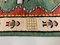 Vintage Turkish Handwoven Green & Red Tribal Gabbeh Carpet 7