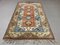 Vintage Turkish Blue, Beige & Rust Milas Ushak Rug 4